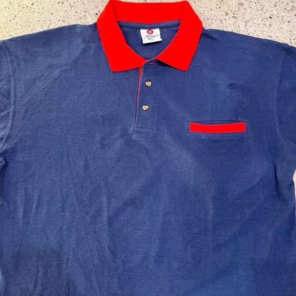 VINTAGE Alzo Veneri Pique Polo Mens US XL - Picture 2 of 5